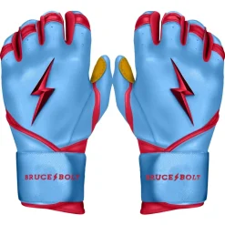 Sale BADER Series Long Cuff Batting Gloves Specialty|Blue