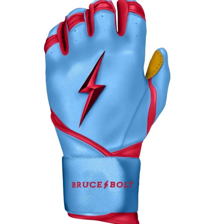 Sale BADER Series Long Cuff Batting Gloves Specialty|Blue