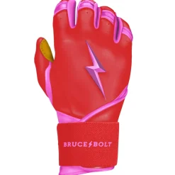 Discount BADER Series Long Cuff Batting Gloves Pink|Red