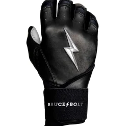 New CHROME Series Long Cuff Batting Gloves Black|Batting Gloves