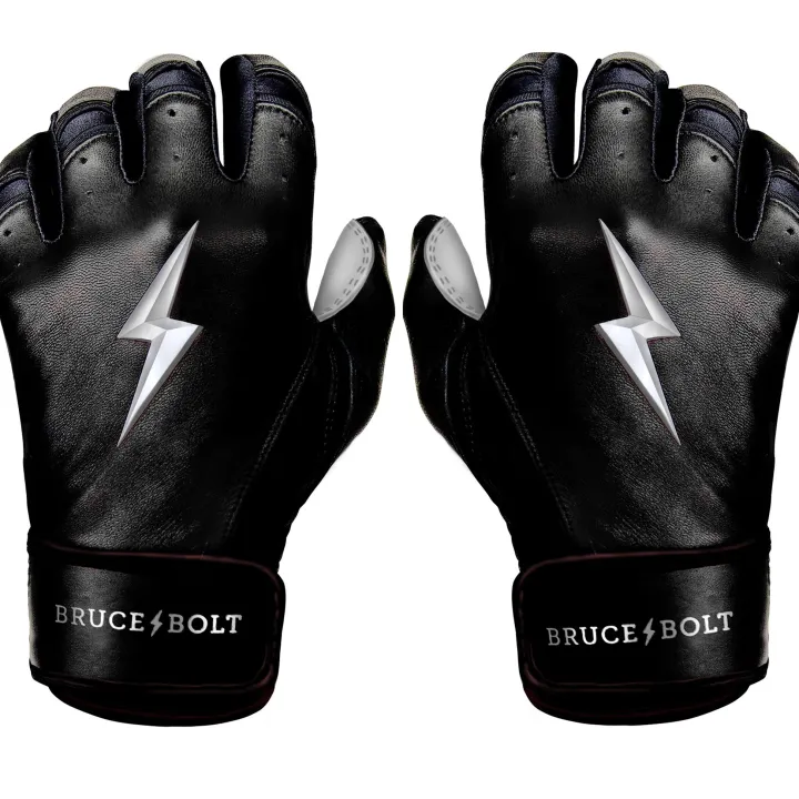 New CHROME Series Short Cuff Batting Gloves Black|Batting Gloves