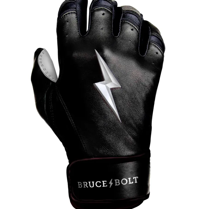 New CHROME Series Short Cuff Batting Gloves Black|Batting Gloves