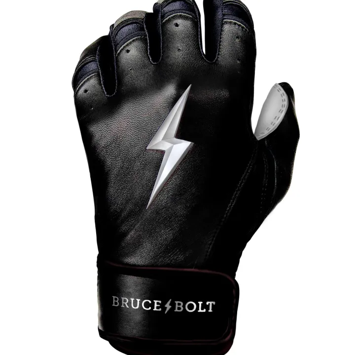 New CHROME Series Short Cuff Batting Gloves Black|Batting Gloves