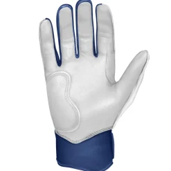 Clearance CHROME Series Short Cuff Batting Gloves White|Blue