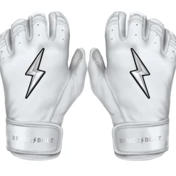 Sale CHROME Series Short Cuff Batting Gloves White|Batting Gloves