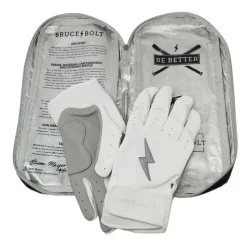Sale CHROME Series Short Cuff Batting Gloves White|Batting Gloves