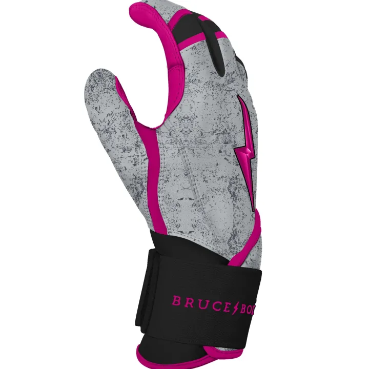 Online Creator Series Long Cuff Batting Gloves Pink|Black