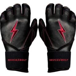 Sale Creator Series Long Cuff Batting Gloves Black|Red