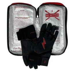 Sale Creator Series Long Cuff Batting Gloves Black|Red