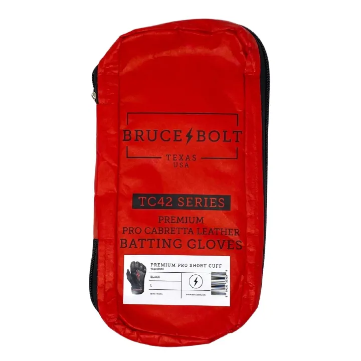 Outlet Creator Series Short Cuff Batting Gloves Black|Red