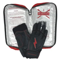 Outlet Creator Series Short Cuff Batting Gloves Black|Red