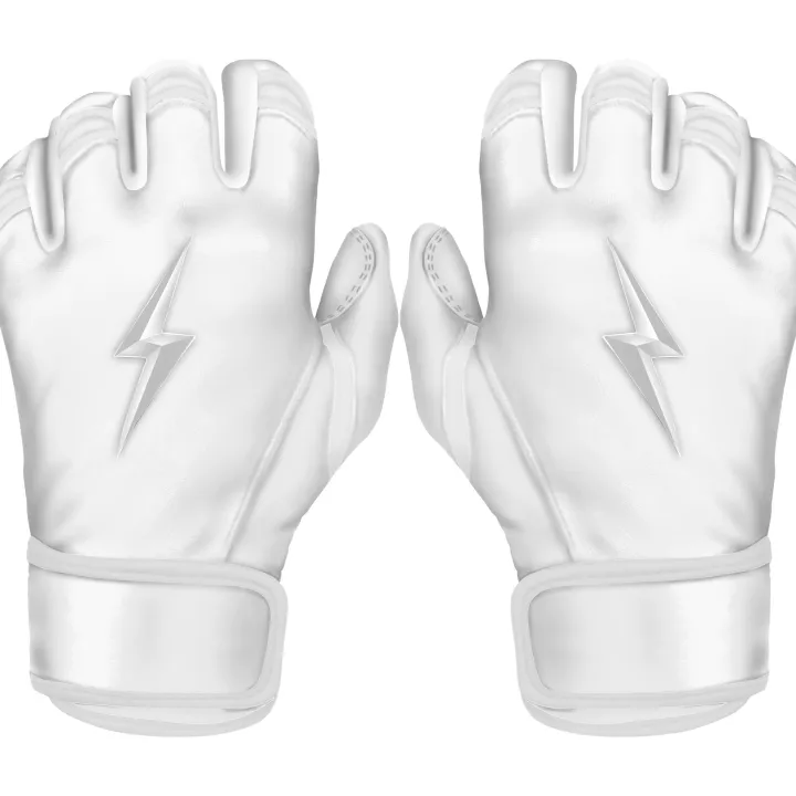 Hot Creator Series Short Cuff Batting Gloves White|Batting Gloves