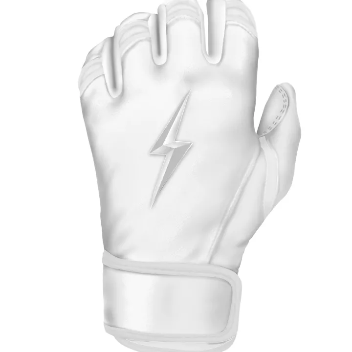 Hot Creator Series Short Cuff Batting Gloves White|Batting Gloves