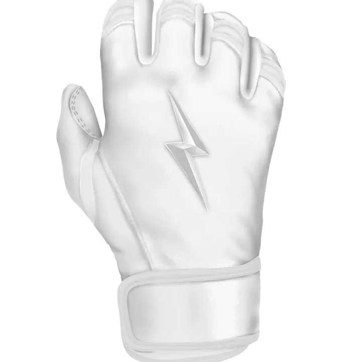 Hot Creator Series Short Cuff Batting Gloves White|Batting Gloves