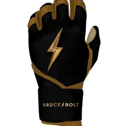 Sale GOLD SERIES Long Cuff Batting Gloves Specialty|Black