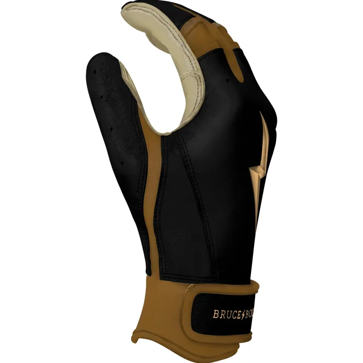 Sale GOLD SERIES Short Cuff Batting Gloves Specialty|Black