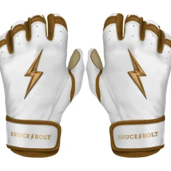 Clearance GOLD Series Short Cuff Batting Gloves Specialty|White