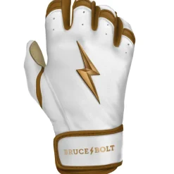 Clearance GOLD Series Short Cuff Batting Gloves Specialty|White