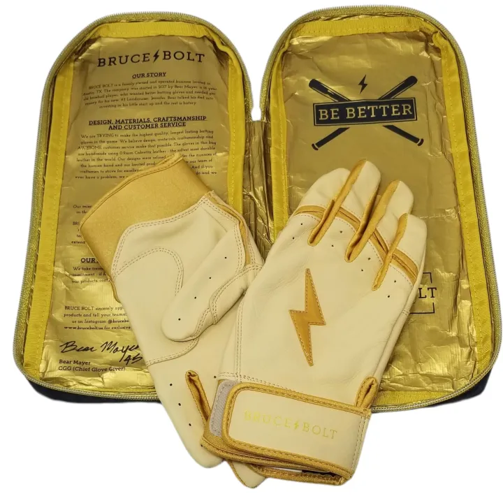 GOLD Series Short Cuff Batting Gloves Specialty|Gold