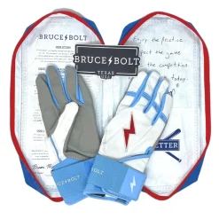 Clearance HAPP Series Long Cuff Batting Gloves Specialty|White
