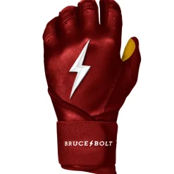 Long Cuff Batting Gloves Red|Batting Gloves