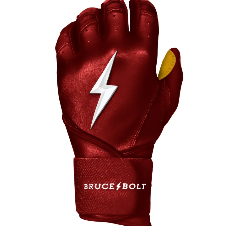 Long Cuff Batting Gloves Red|Batting Gloves