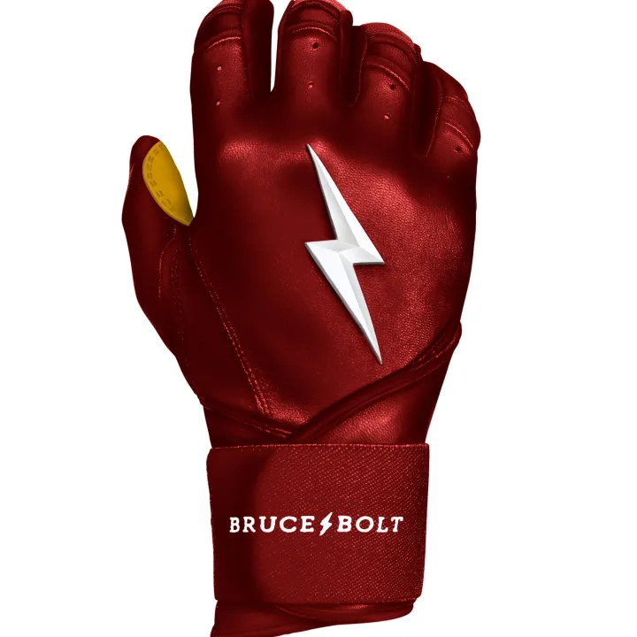 Long Cuff Batting Gloves Red|Batting Gloves