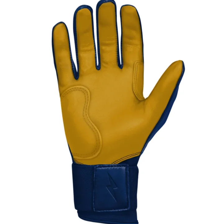 Long Cuff Batting Gloves Blue|Batting Gloves