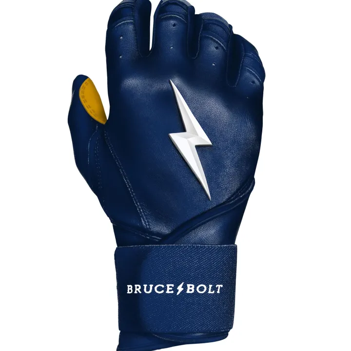 Long Cuff Batting Gloves Blue|Batting Gloves