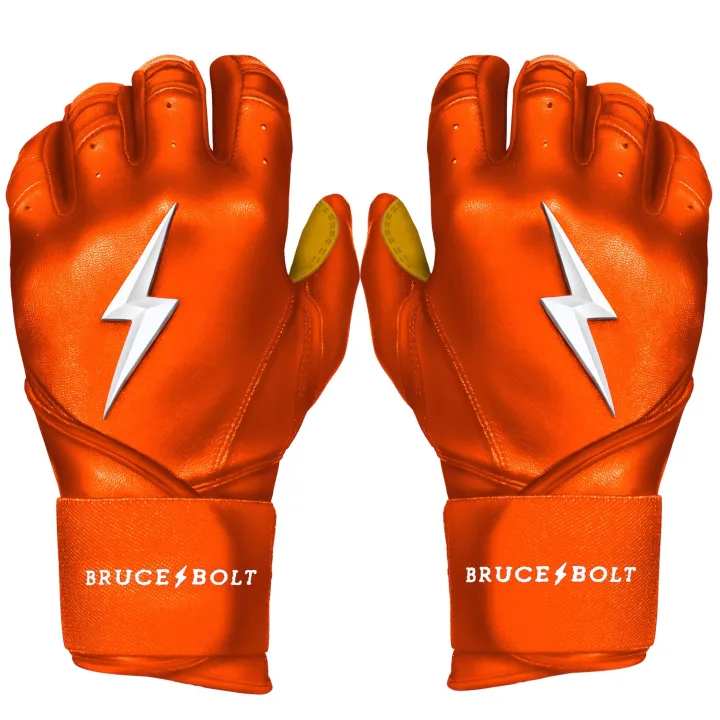 Best Long Cuff Batting Gloves Orange|Batting Gloves