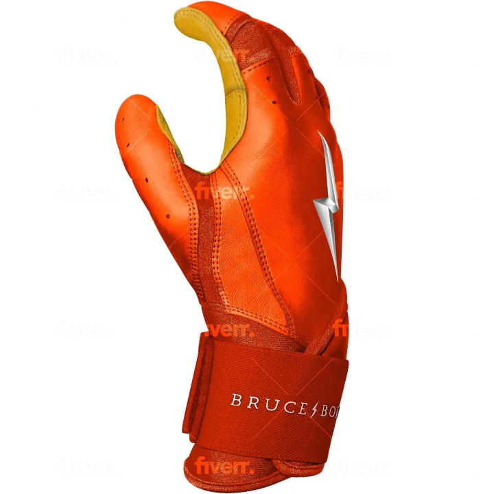 Best Long Cuff Batting Gloves Orange|Batting Gloves