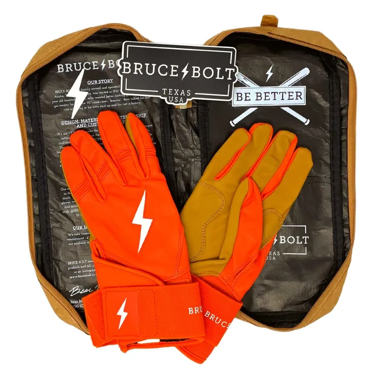 Best Long Cuff Batting Gloves Orange|Batting Gloves