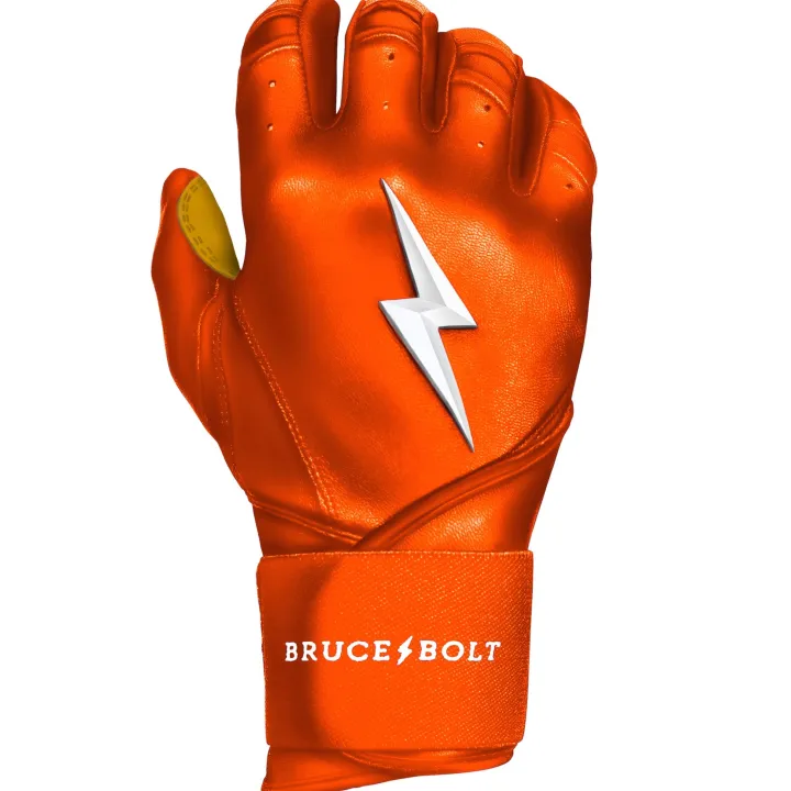 Best Long Cuff Batting Gloves Orange|Batting Gloves