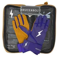 Outlet Long Cuff Batting Gloves Purple|Batting Gloves
