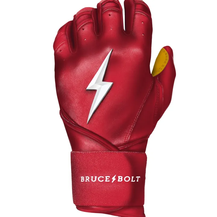 Discount Long Cuff Batting Gloves Red|Batting Gloves