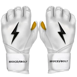 Long Cuff Batting Gloves White|Batting Gloves