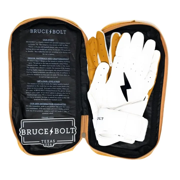 Long Cuff Batting Gloves White|Batting Gloves