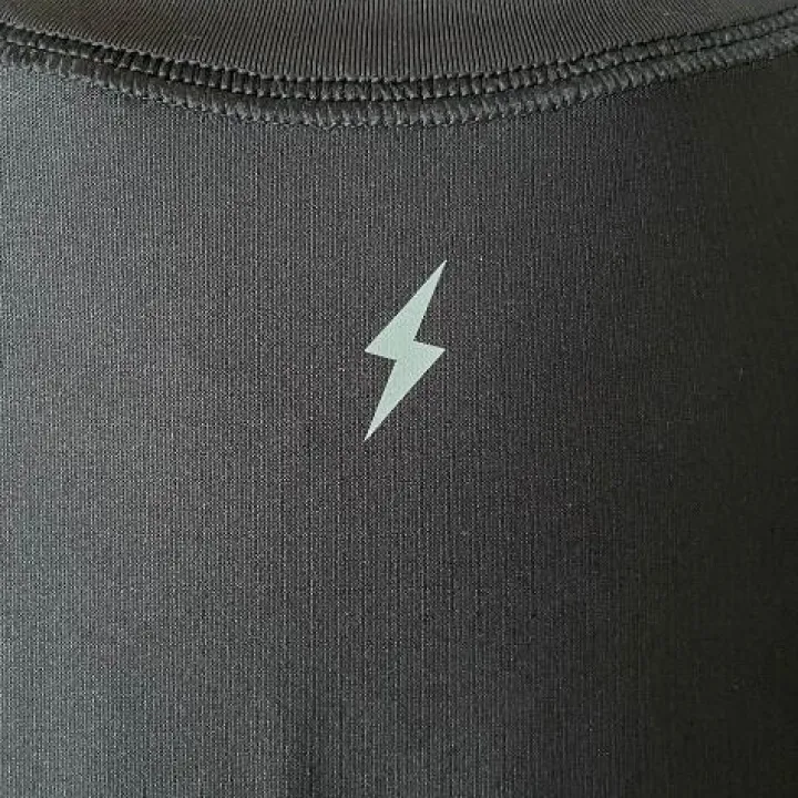 Outlet Long Sleeve Performance T-Shirt With Reflective Bolt Performance Tees