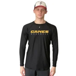 Outlet Long Sleeve Performance T-Shirt With Reflective Bolt Performance Tees