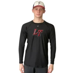Outlet Long Sleeve Performance T-Shirt With Reflective Bolt Performance Tees