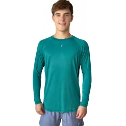 Long Sleeve Performance T-Shirt With Reflective Bolt Performance Tees