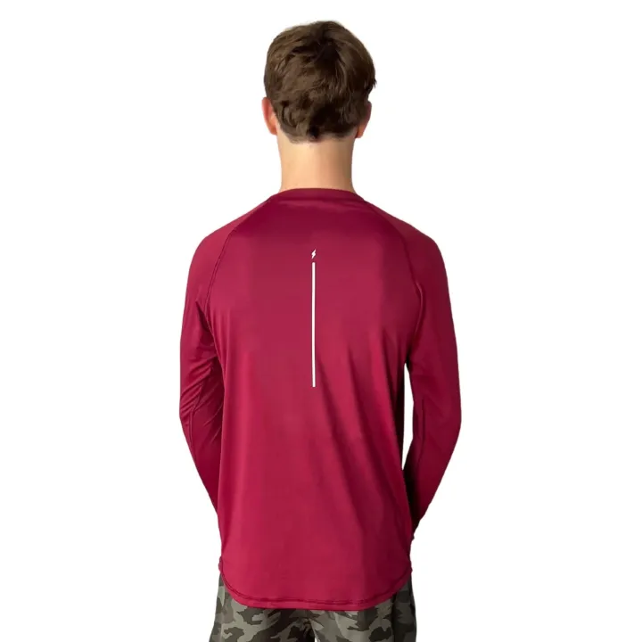 Best Long Sleeve Performance T-Shirt With Reflective Bolt Performance Tees