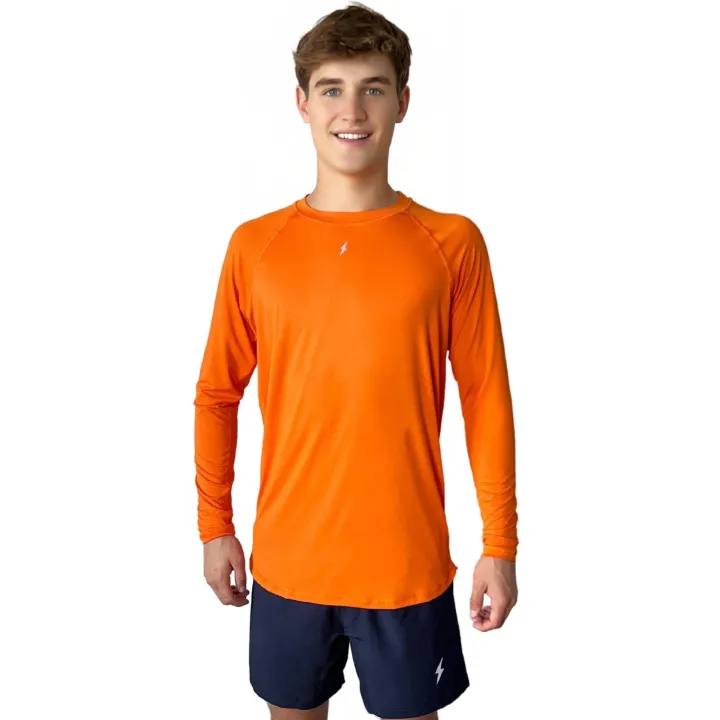 Best Long Sleeve Performance T-Shirt With Reflective Bolt Performance Tees