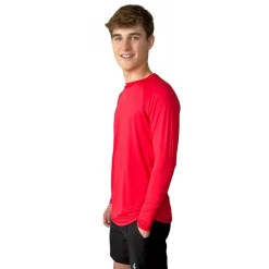 Hot Long Sleeve Performance T-Shirt With Reflective Bolt Performance Tees