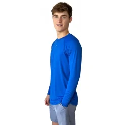Outlet Long Sleeve Performance T-Shirt With Reflective Bolt Performance Tees