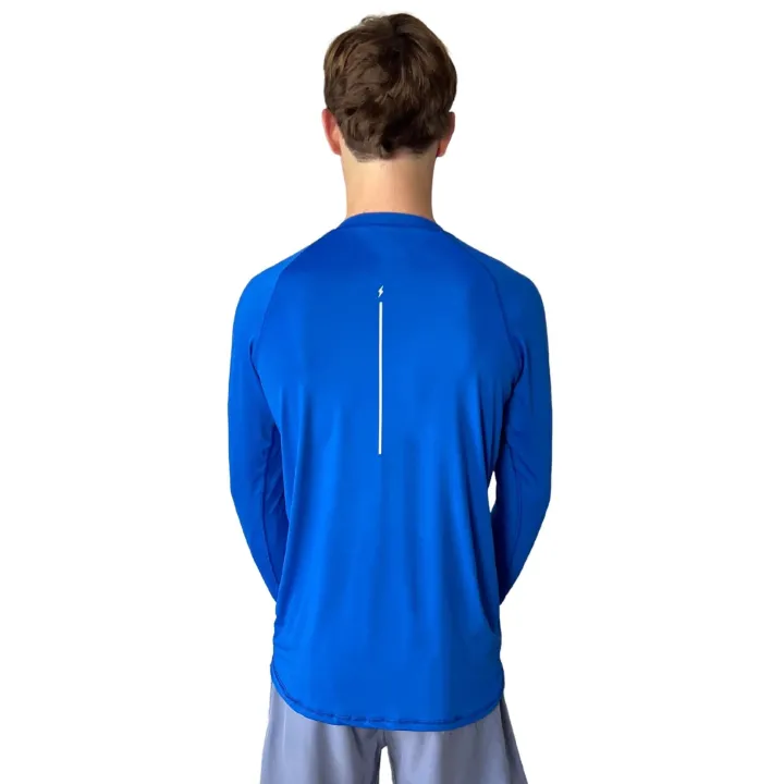 Outlet Long Sleeve Performance T-Shirt With Reflective Bolt Performance Tees