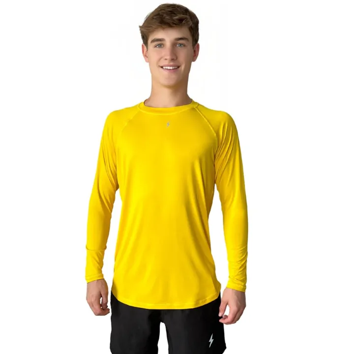 Best Long Sleeve Performance T-Shirt With Reflective Bolt Performance Tees