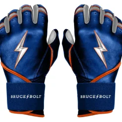 New NIMMO Series Long Cuff Batting Gloves Blue|Orange