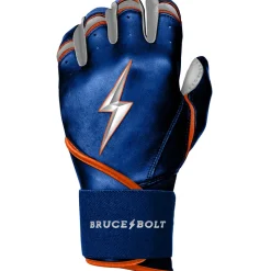 New NIMMO Series Long Cuff Batting Gloves Blue|Orange