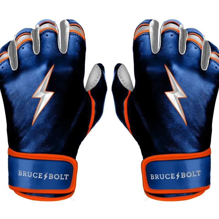 NIMMO Series Short Cuff Batting Gloves Blue|Orange